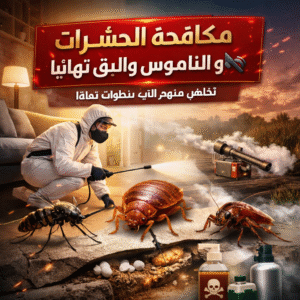 مكافحة الحشرات والناموس والبق نهائيًا
